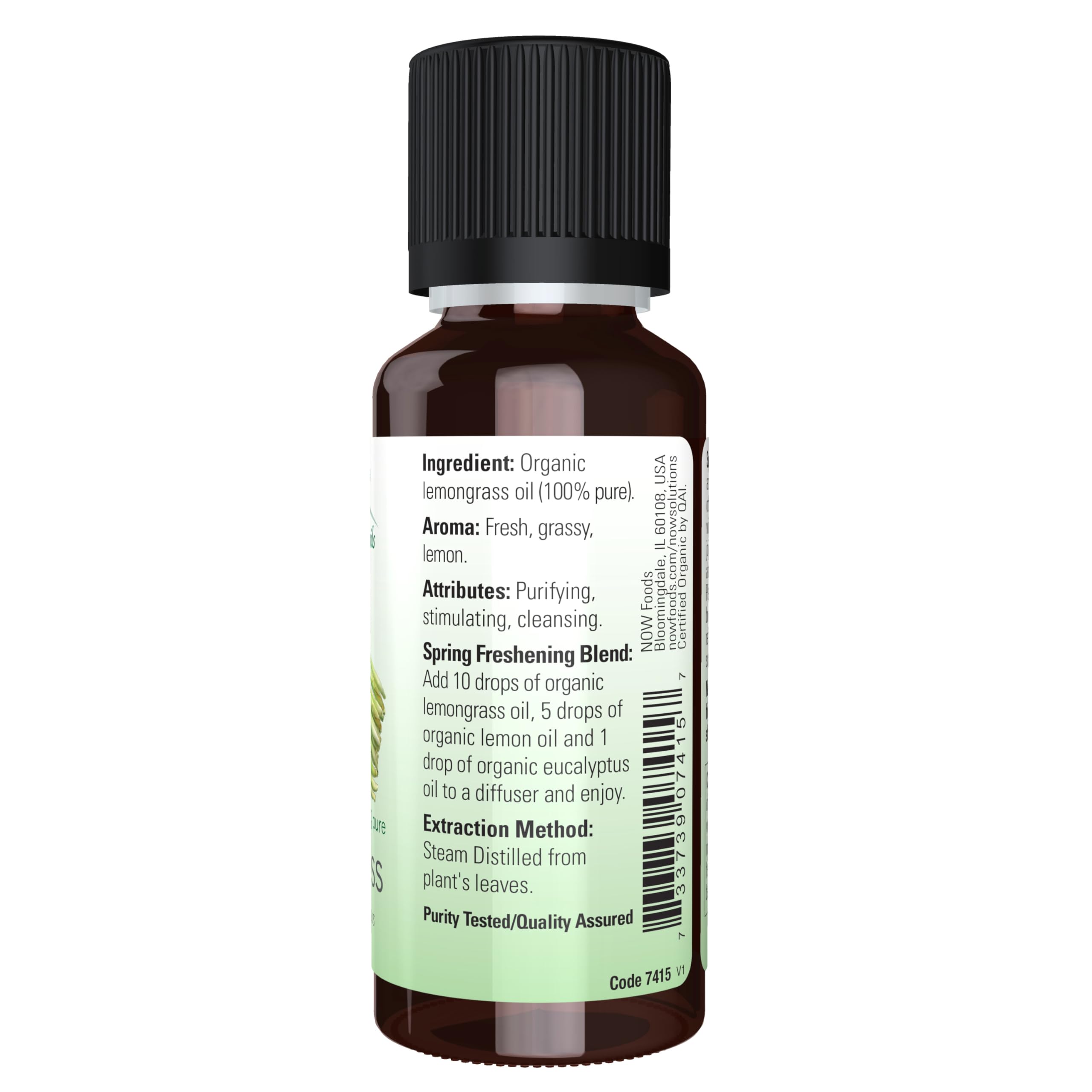 Steam-distilled lemongrass oil leaves source
