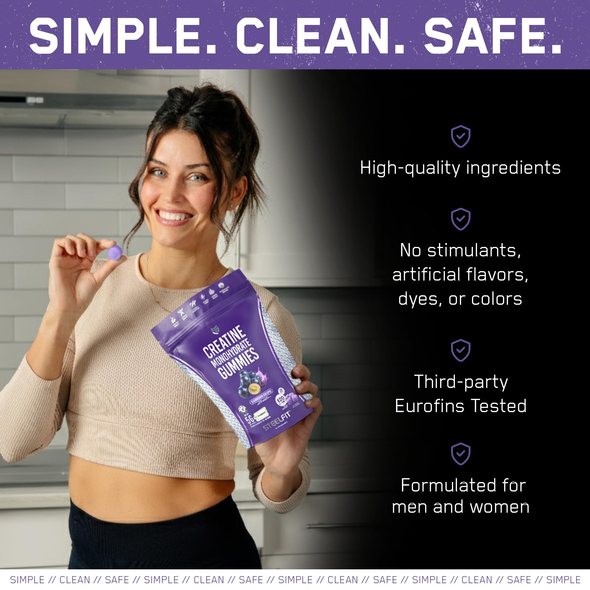 Ingredients behind SteelFit Creapure Creatine Monohydrate Gummies