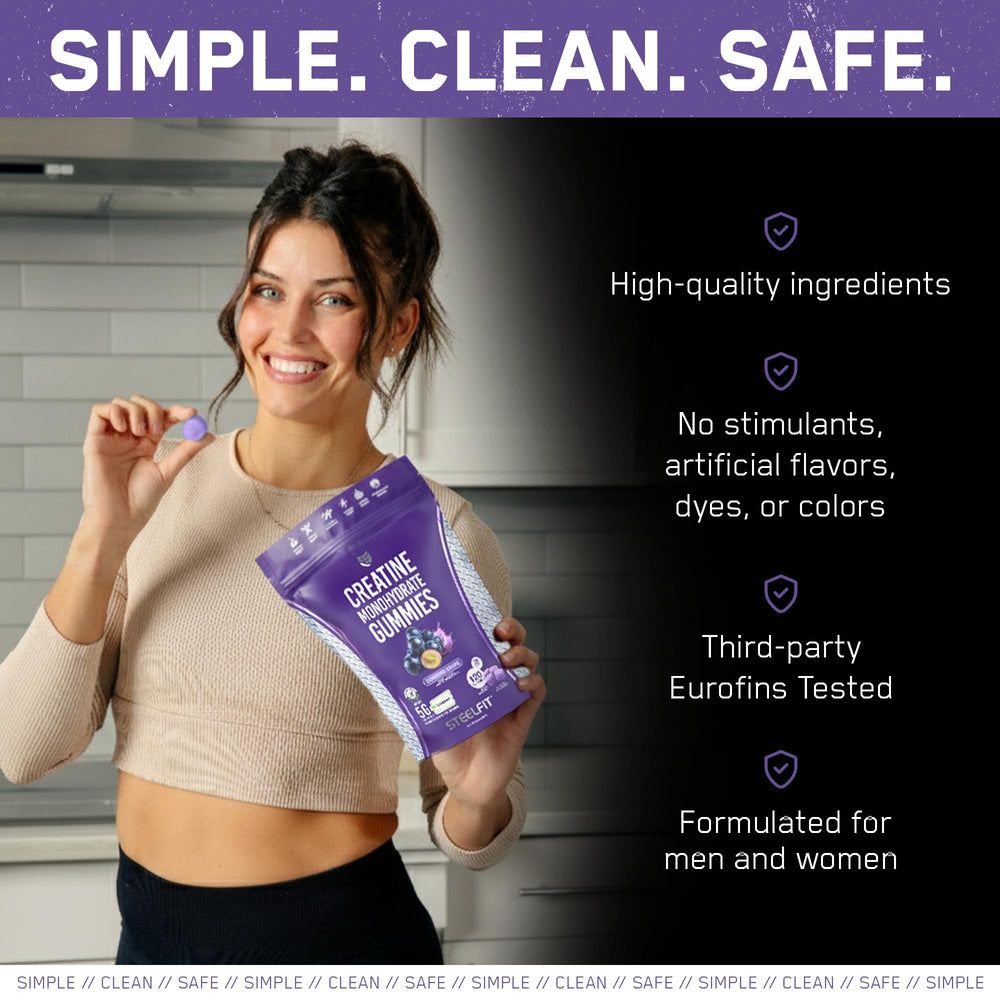 Ingredients behind SteelFit Creapure Creatine Monohydrate Gummies