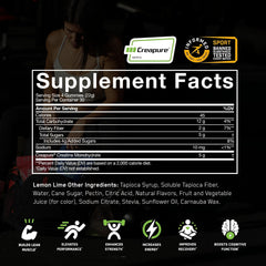 Nutrition facts and allergen information label