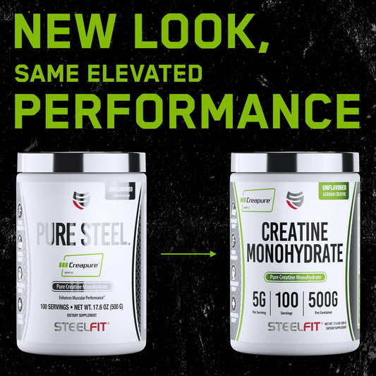 Unflavored Creapure Creatine Monohydrate powder in a scoop