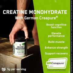 Germany-made Creapure Creatine Monohydrate packaging