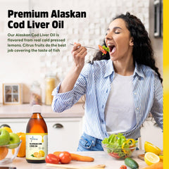 Vitamins A and D in cod liver oil supplement