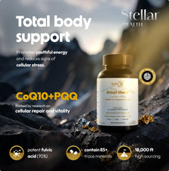 Stellar Health Clinical Mitochondrial Complex capsules arranged for daily use