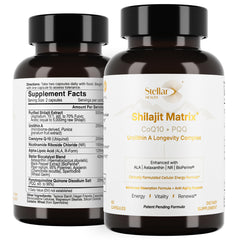 Stellar Health Ultimate Mitochondrial Complex bottle and capsules