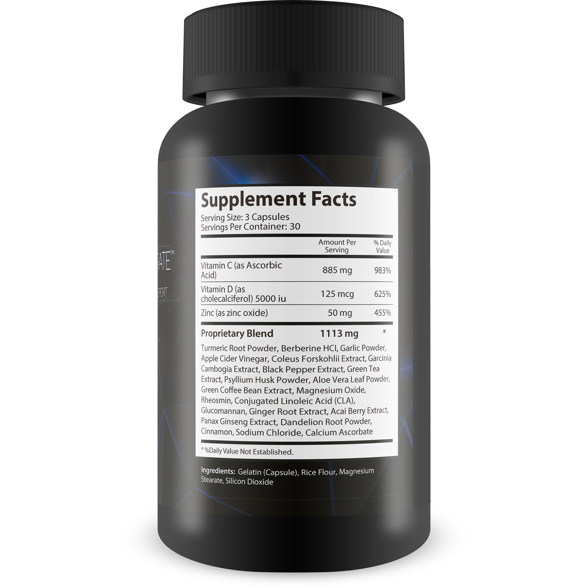 Side view of Stem C Regenerate bottle