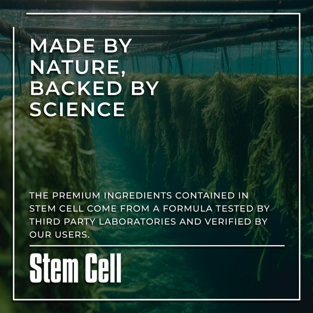 Concept image illustrating cellular regeneration with stem cell formula
