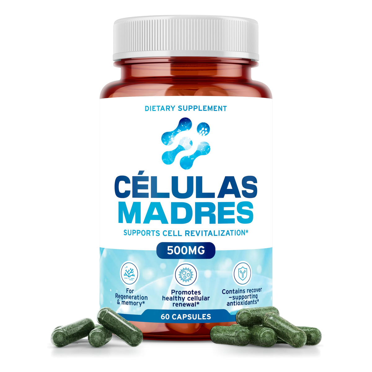 Stem Cell Supplements 500mg bottle label