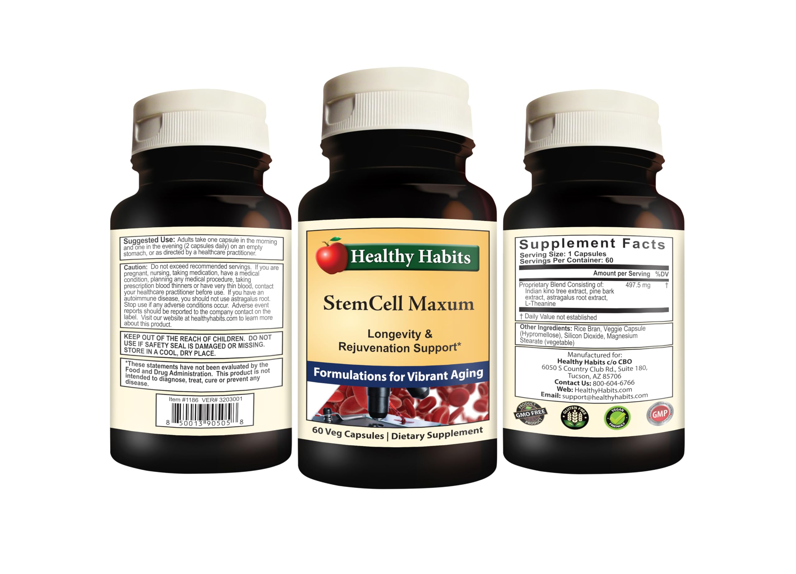 Healthy Habits StemCell Maxum bottle