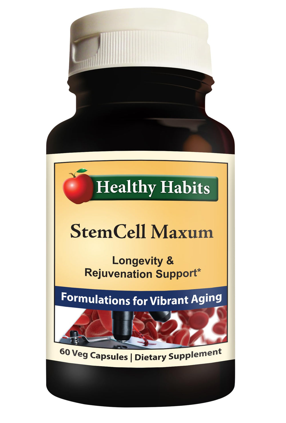 StemCell Maxum hero image featuring the plant-based supplement