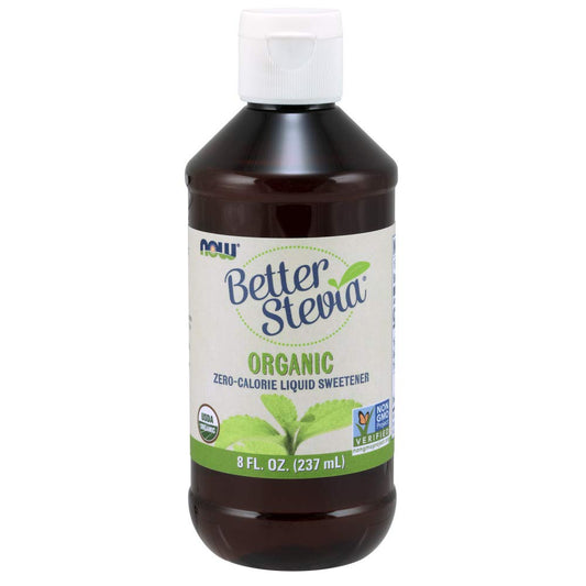 NOW Foods Stevia Extract Organic 8 oz Liquid bottle