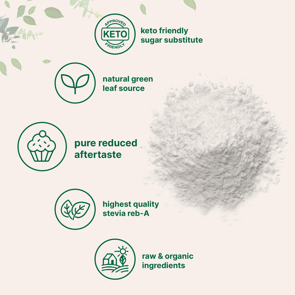Included scoop for precise measurement of stevia powder