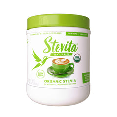 Stevita Organic Stevia 16 oz jar front label