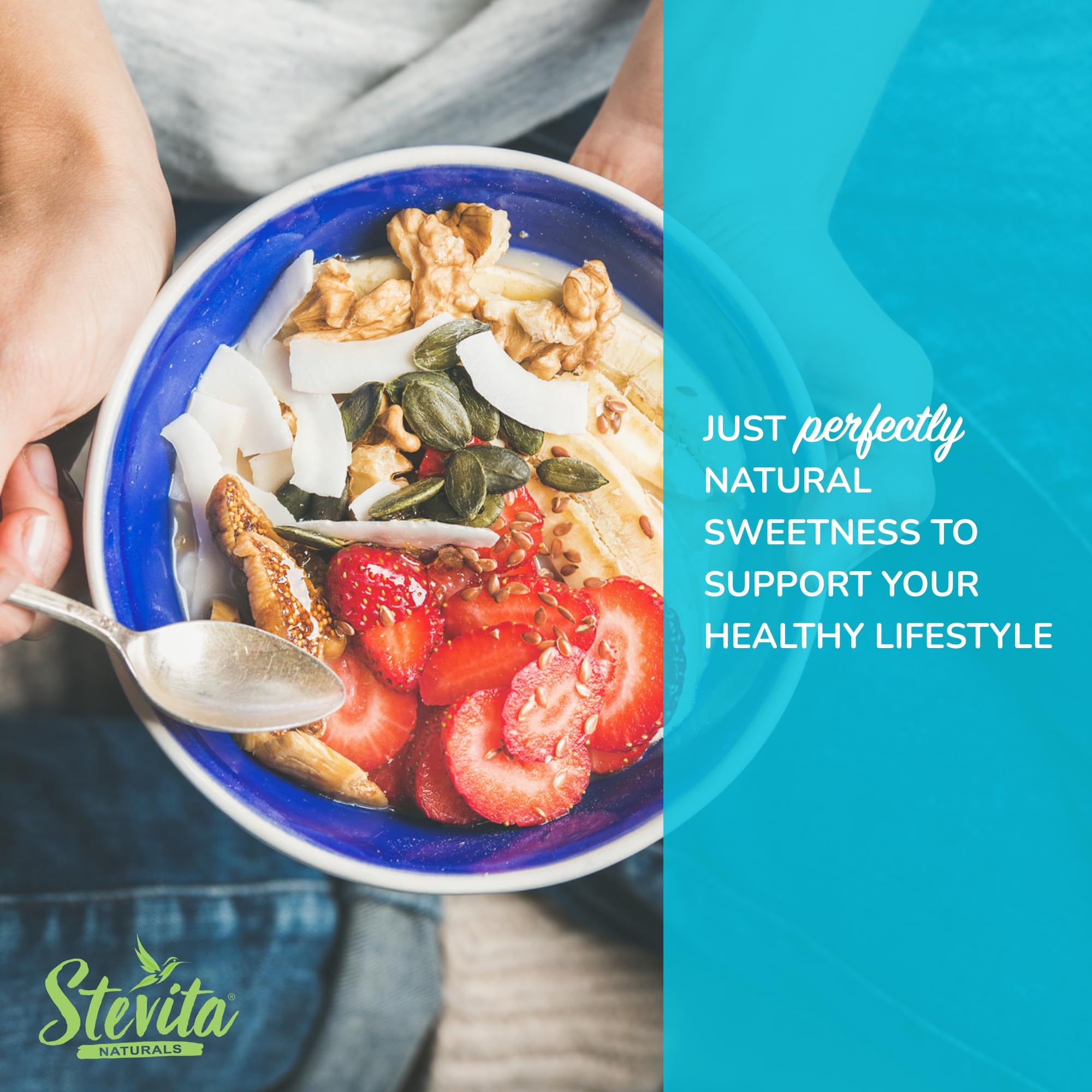 16-ounce Stevita Stevia air-tight jar