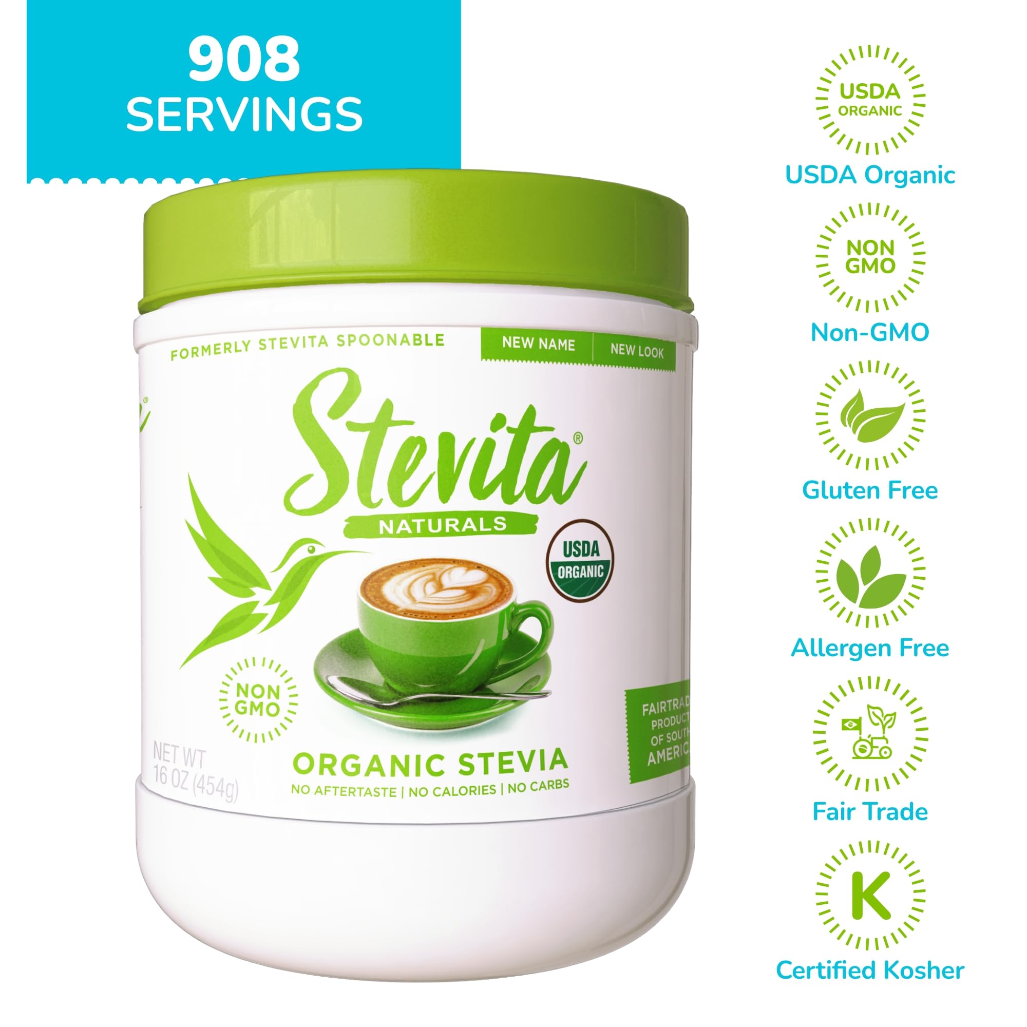 Ingredients: organic stevia and erythritol