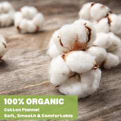 Durable organic cotton flannel cloth for reuse