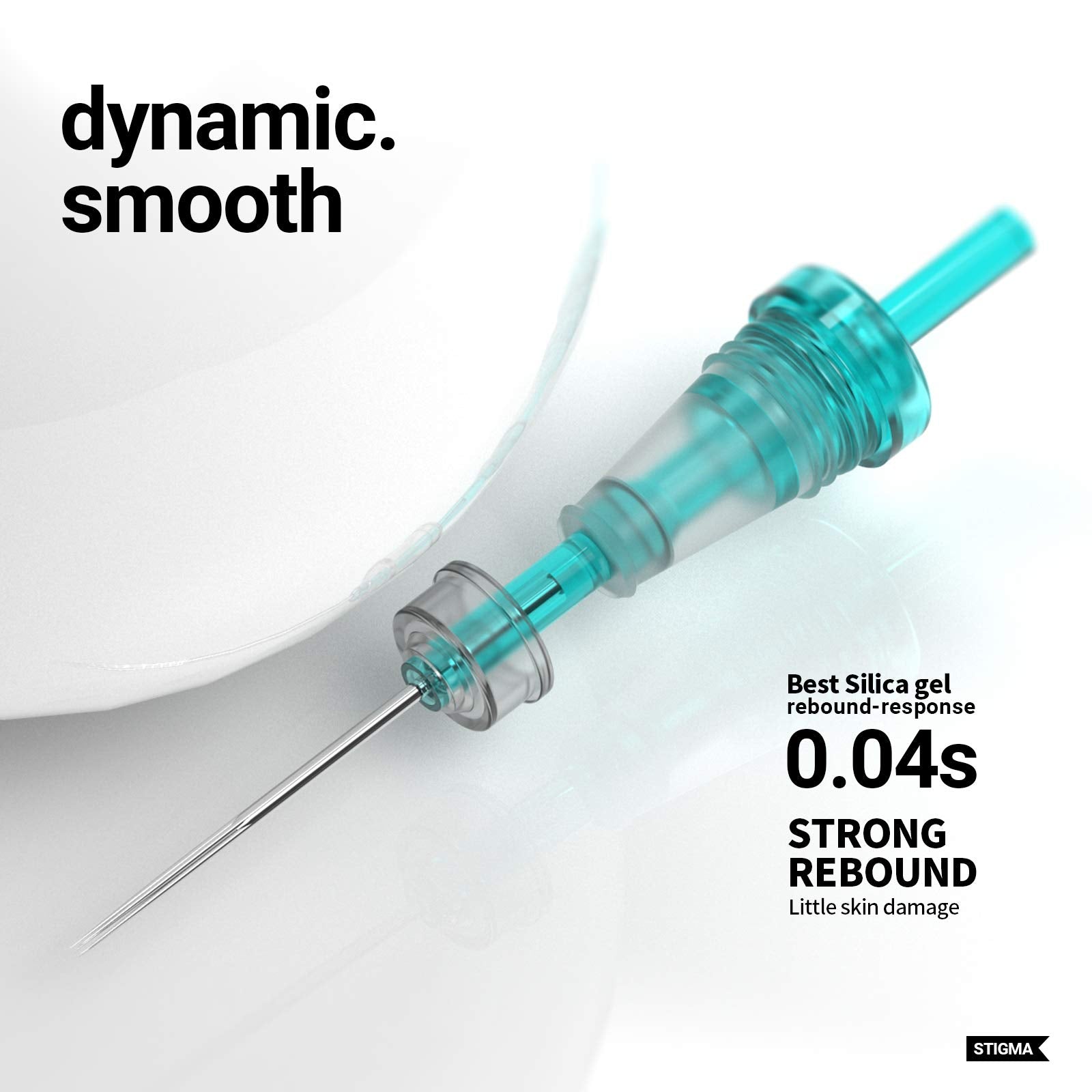 STIGMA Aquamarine Knight 304 stainless steel construction for durability.