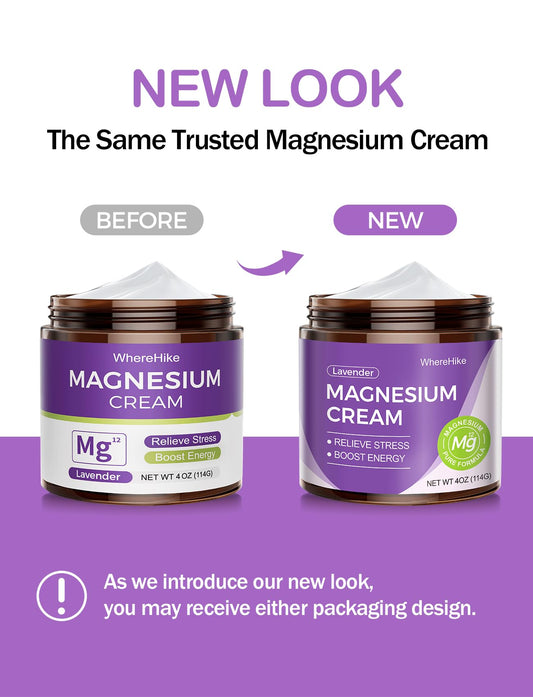 Application of stilip Magnesium Cream on skin