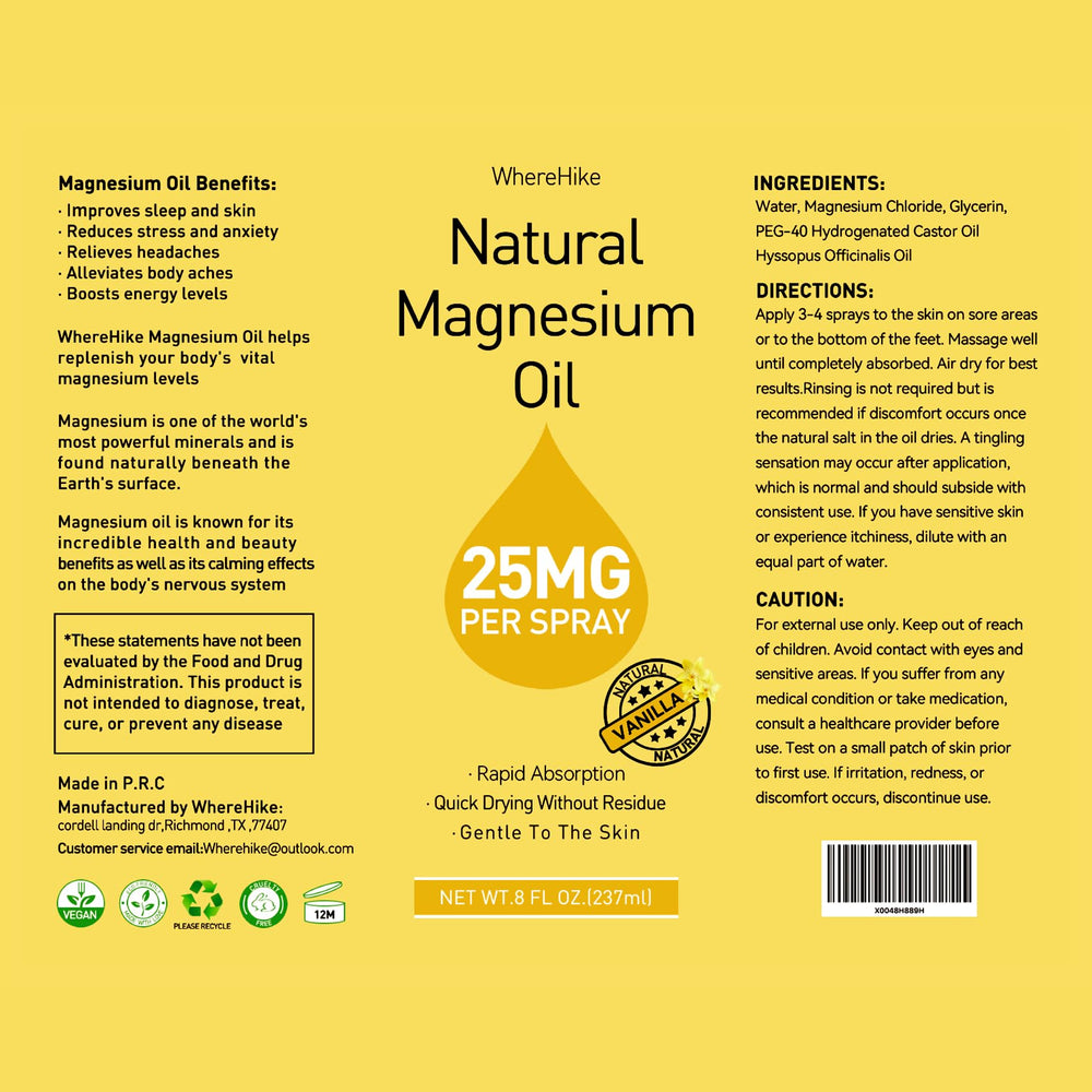 Stilip Magnesium Spray Lavender scent variant