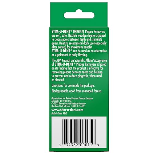 Eco-friendly wooden dental picks; BPA-free and PFAS-free