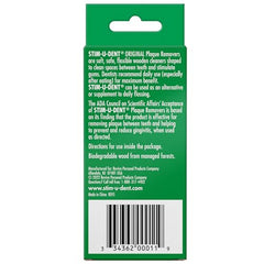 Eco-friendly wooden dental picks; BPA-free and PFAS-free