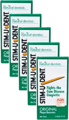 Stim-U-Dent Plaque Removers Pack of 5 minty dental picks - front view