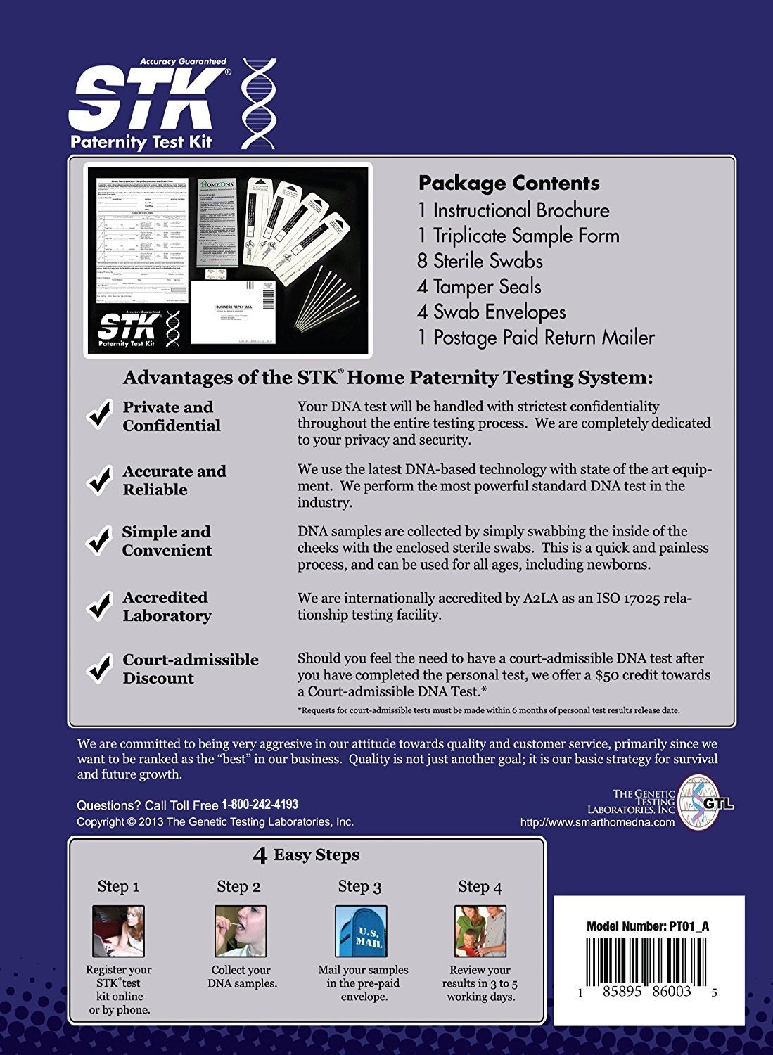 Sample collection swabs included in the kit