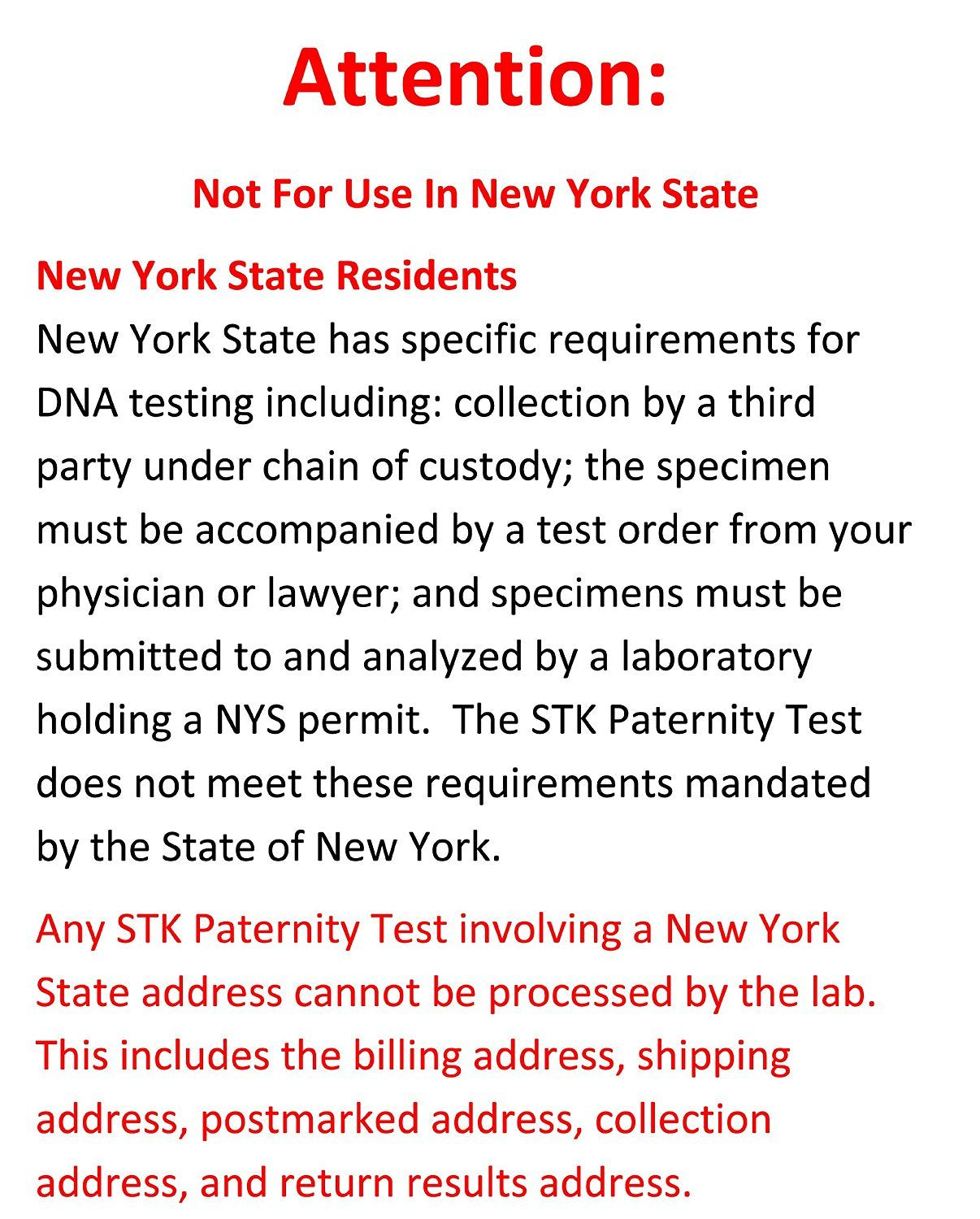 Step-by-step paternity testing instructions