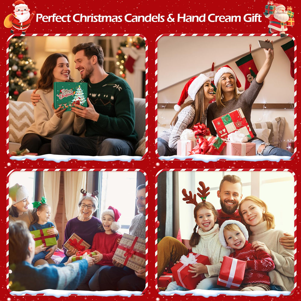 Stocking stuffer idea: scented candles and hand cream set for Christmas