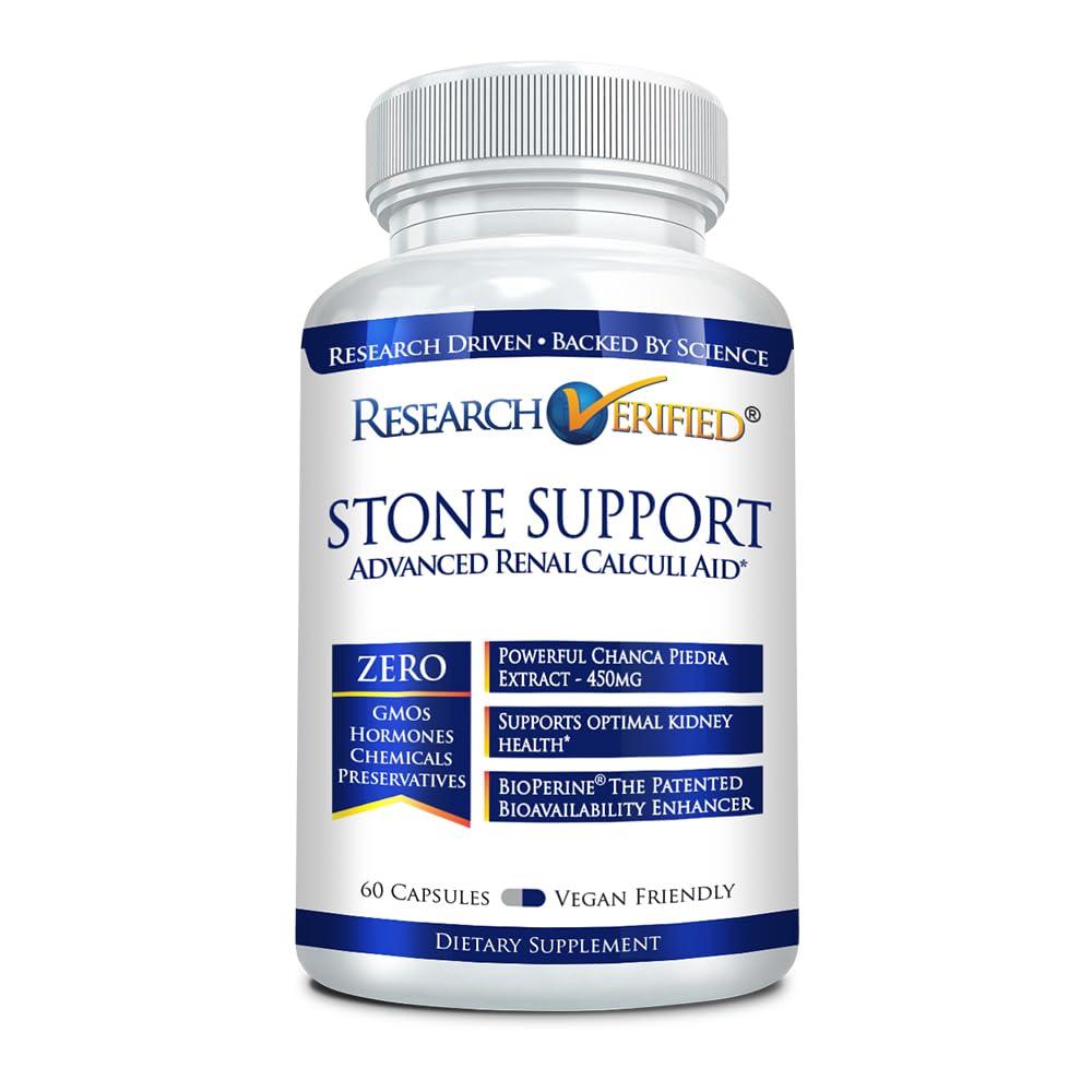 Research Verified Stone Support bottle and label