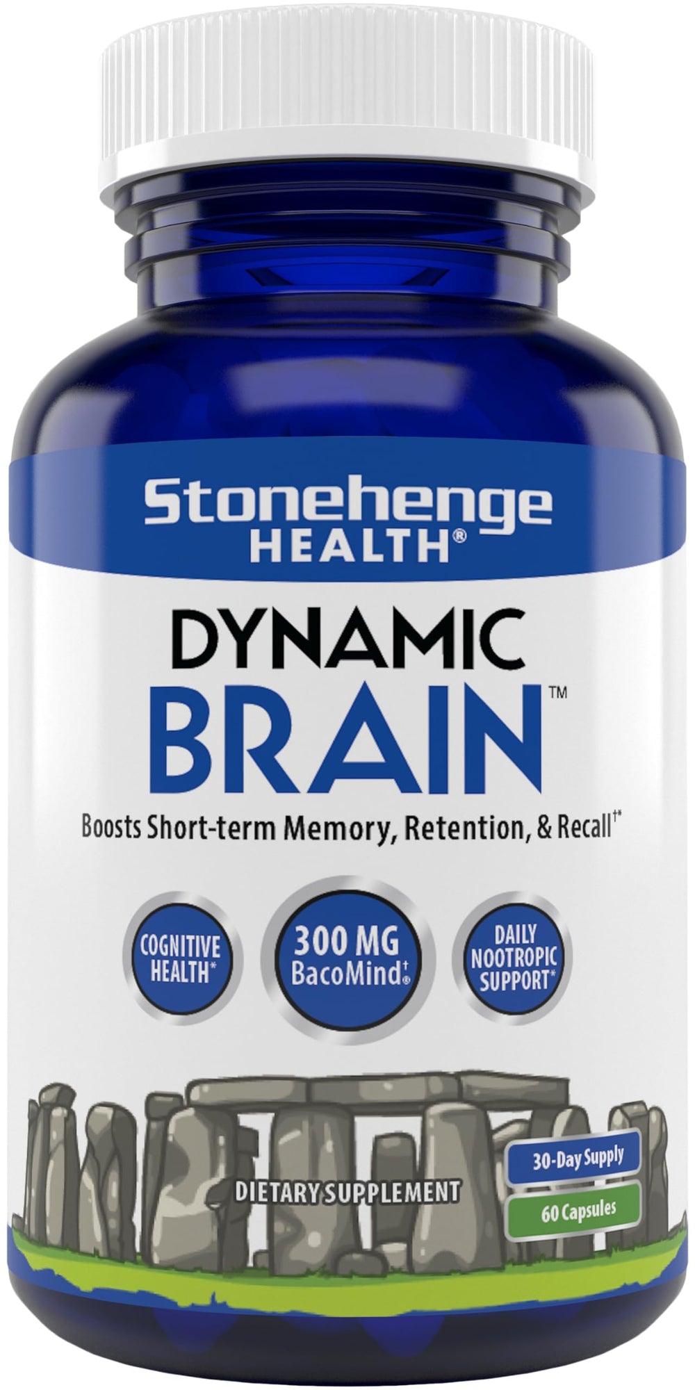 Stonehenge Health Dynamic Brain Supplement bottle label