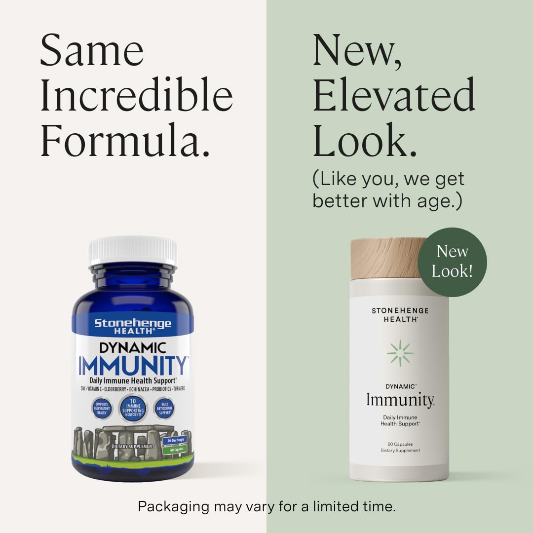 Dynamic Immunity capsules arranged for easy daily use and on-the-go routines