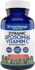 Front view of Stonehenge Health Dynamic Liposomal Vitamin C 1500mg 90 capsules bottle