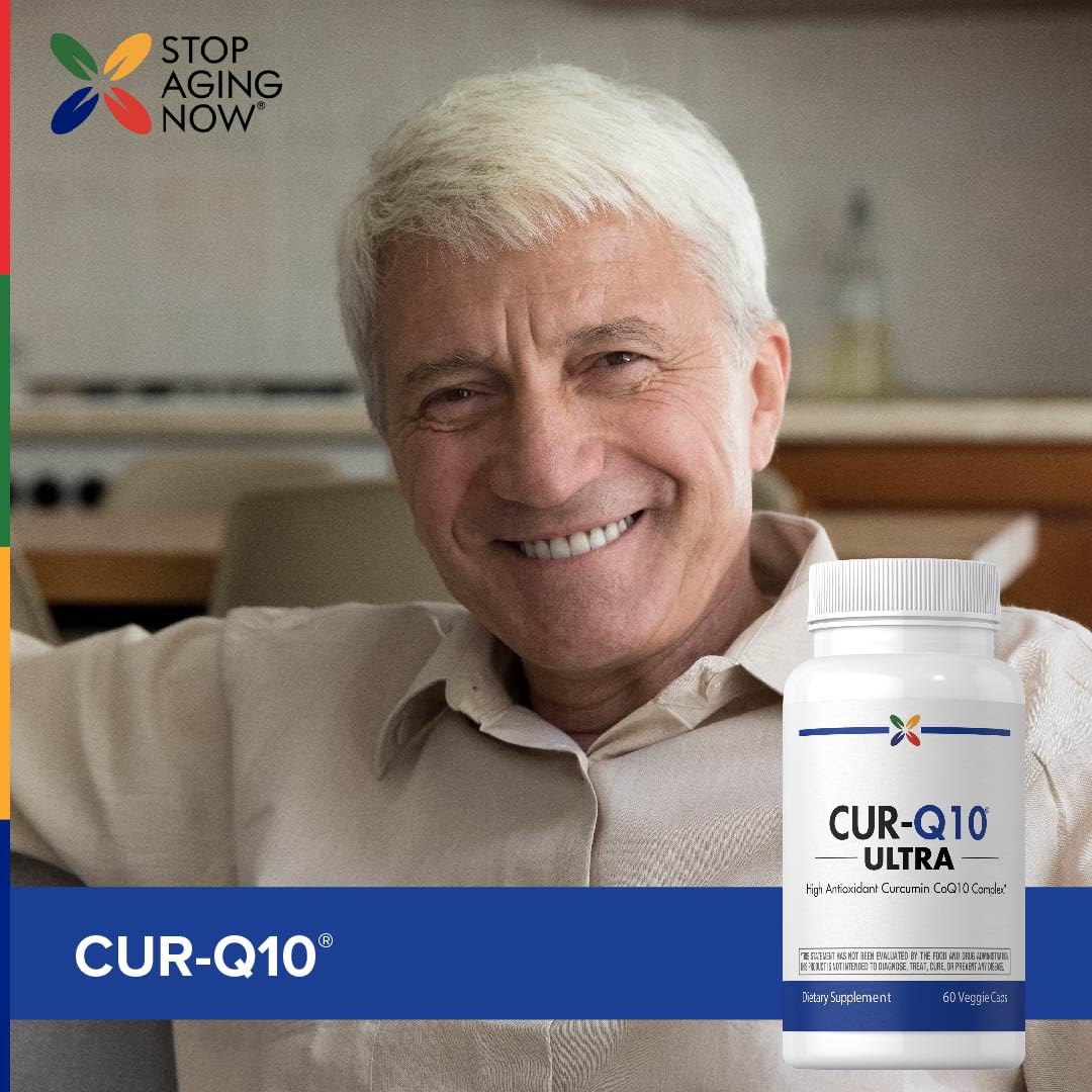 Packaging shot of Stop Aging Now bottle and cap