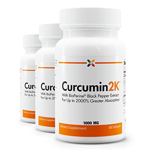 Three bottle pack of Stop Aging Now Curcumin2K with Bioperine