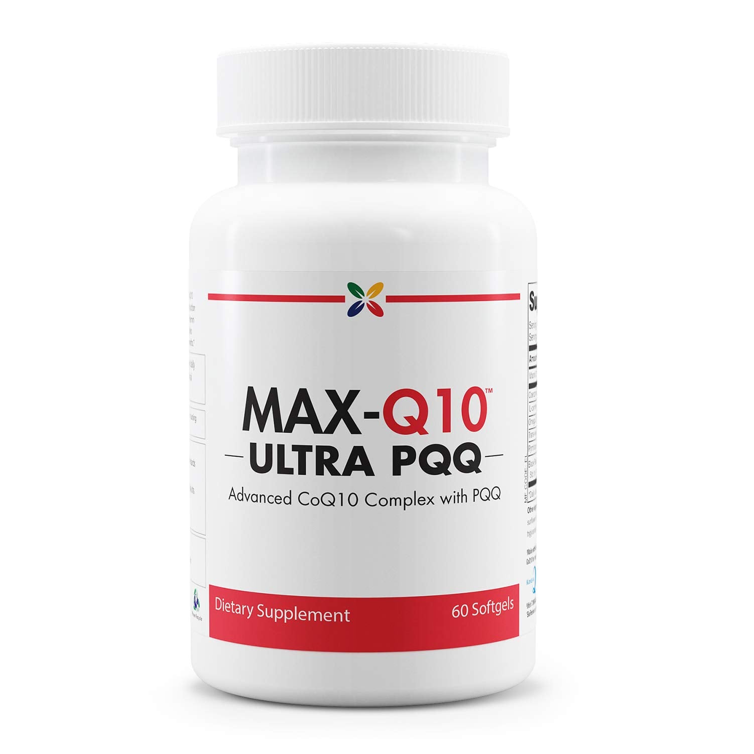 Stop Aging Now MAX-Q10 ULTRA CoQ10 with BioPQQ bottle