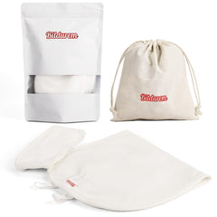 Package includes waist wrap, neck wrap and cotton storage bag