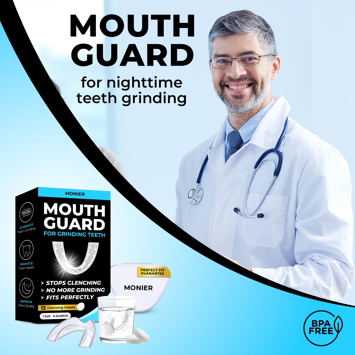 Compact storage case for the mouth guard