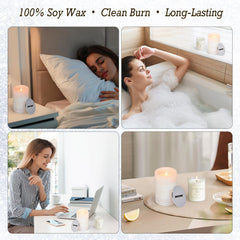 Story of Stone daily luxury setting shows candle as part of serene routine.