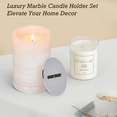 Story of Stone two glass inserts lemon and vanilla image showing dual-scent setup.