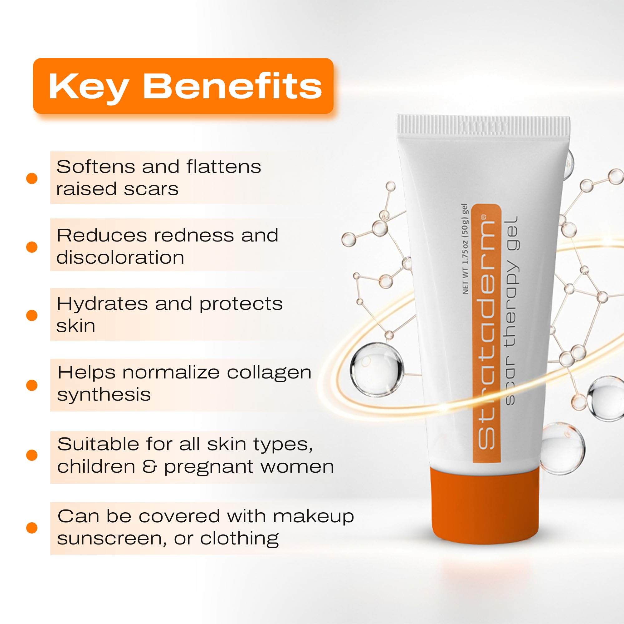 Strataderm Keloid Scar Improvement supports better appearance.