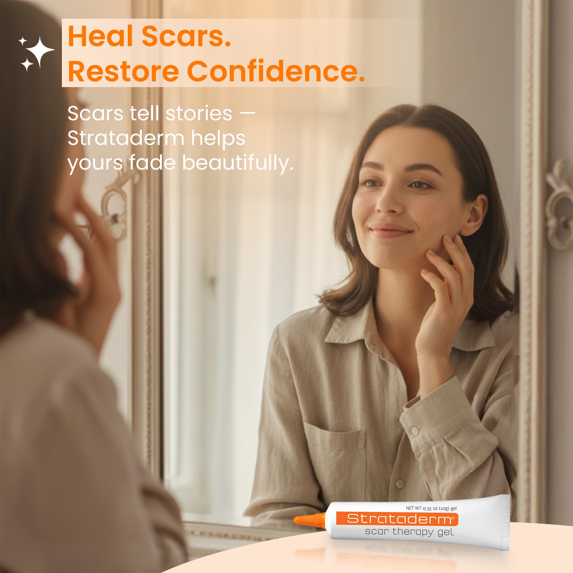 Strataderm scar gel new scar closeup supports early intervention.