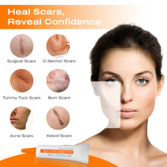 Strataderm Professional Scar Gel on old and new scars shows visible improvement.