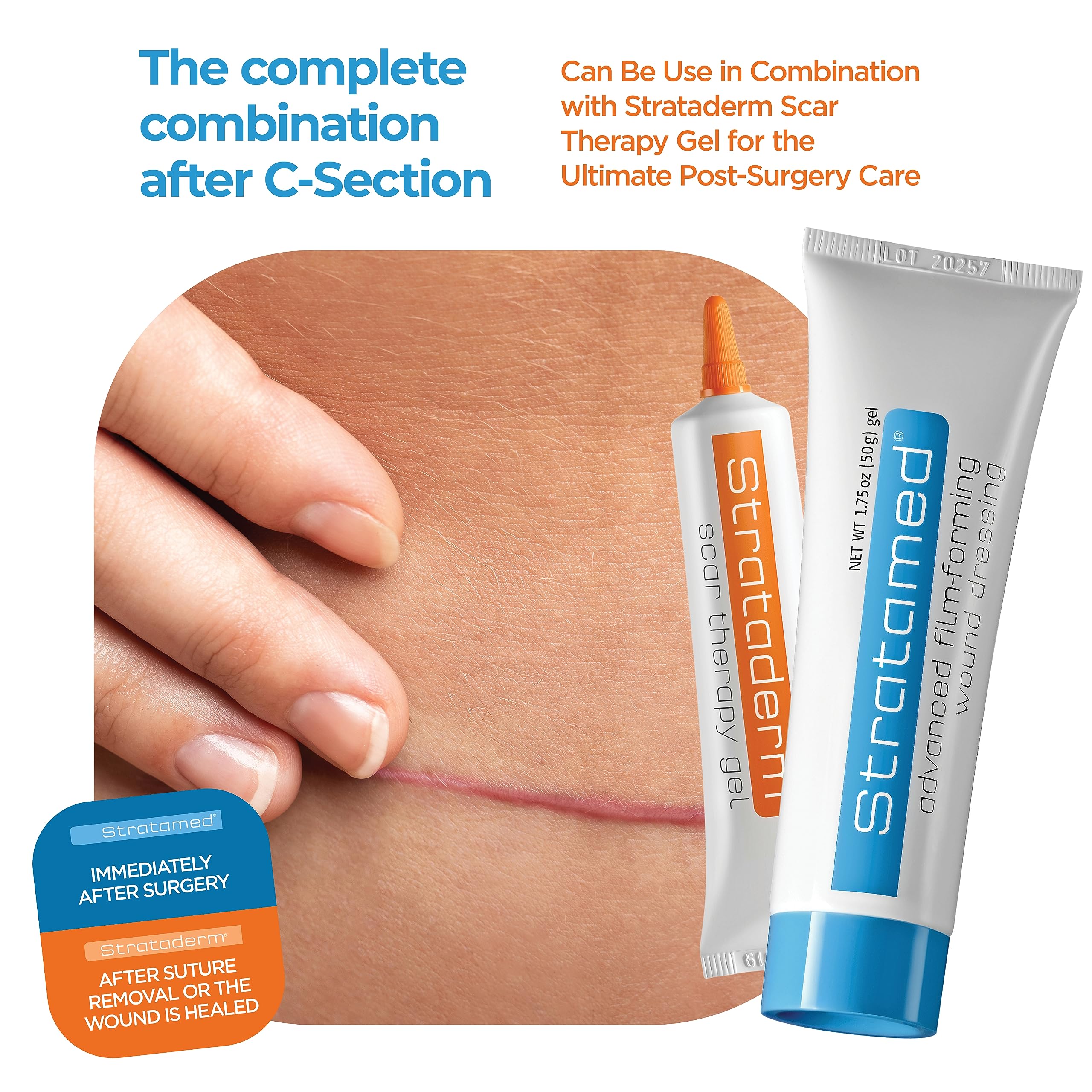 Stratamed cosmetic sunscreen compatibility shows film ready for sunscreen or cosmetics.