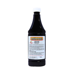 Strawberry-banana flavored cod liver oil bottle