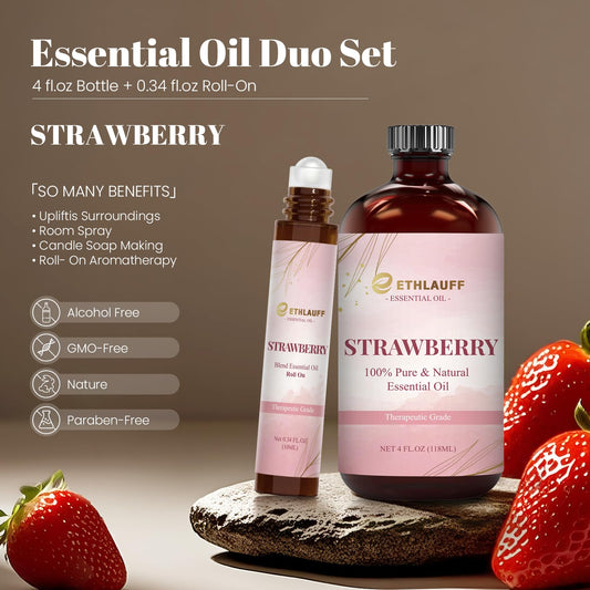 Strawberry Essential Oil Roll-On 0.34 oz