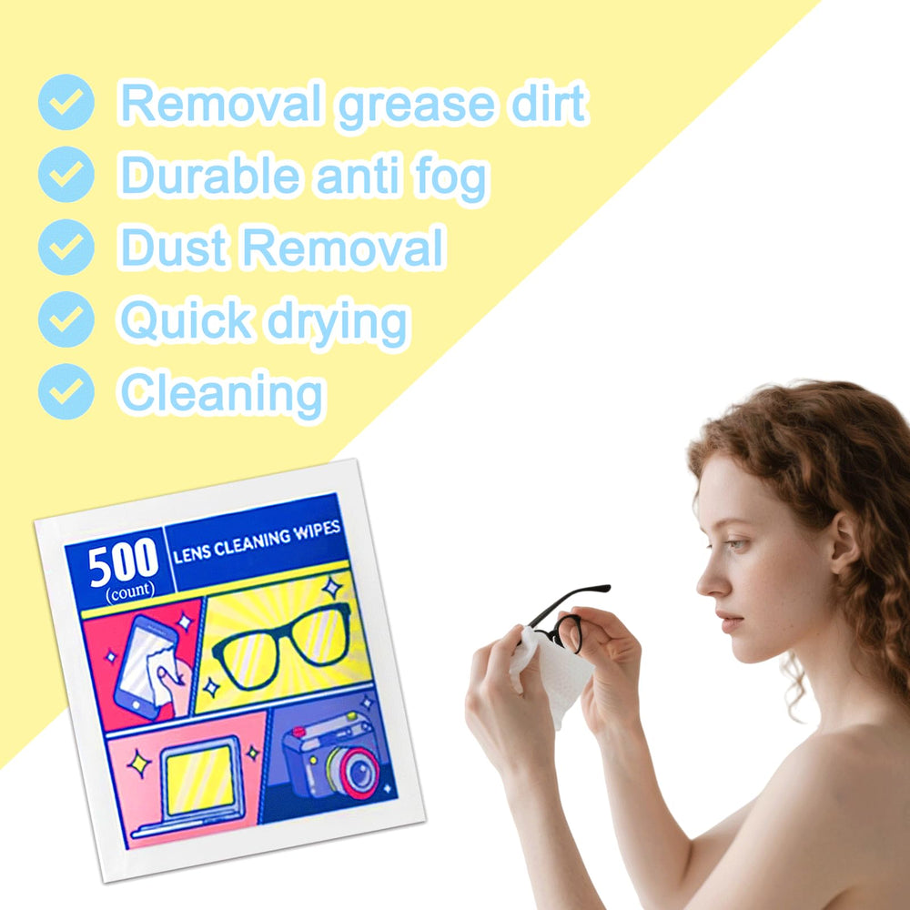 Streak-free clarity after using pre-moistened wipes