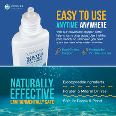 Stream2Sea biodegradable formula label emphasizes planet-friendly skincare.