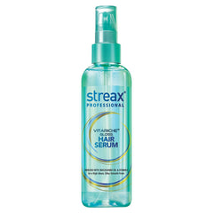 Streax Professional Vitariche Gloss Serum bottle front for salon-like shine