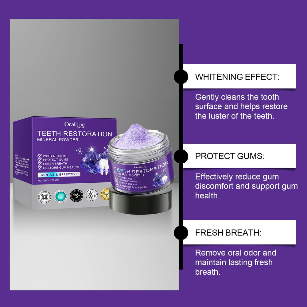 Strengthens teeth and gums with mineral powder